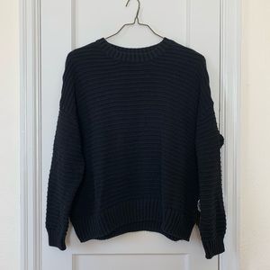 Women’s Divided Pullover Ribbed Sweater